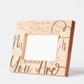 トレンディーメリークリスマス私のものだ レーザー彫刻フレーム (左)