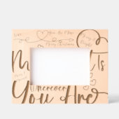 トレンディーメリークリスマス私のものだ レーザー彫刻フレーム (正面)