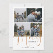 トレンディーメリークリスマス5写真 シーズンカード (正面)