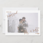 トレンディーメリープ結婚したライド&ミセス写真 シーズンカード (正面)