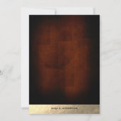 トレンディーモカ/金ゴールドサプライズ退職パーティーインビタ 招待状 (裏面)