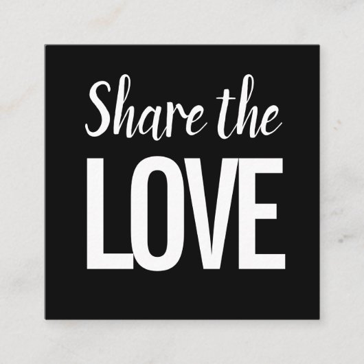 トレンディーモダンが友人/紹介カードを参照 スクエア名刺 (正面)