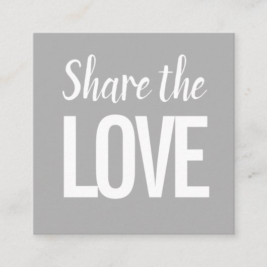 トレンディーモダンが友人/紹介カードを参照 スクエア名刺 (正面)