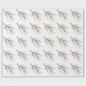 トレンディーモダンさくらんぼブロッサムツリーブランチ ラッピングペーパー (フラット)