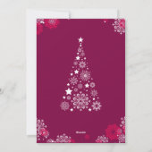 トレンディーモダンのクリスマスフォト シーズンカード (裏面)