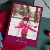 トレンディーモダンのクリスマスフォト シーズンカード