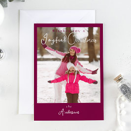 トレンディーモダンのクリスマスフォト シーズンカード