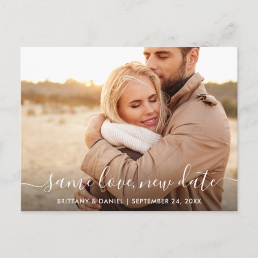 トレンディーモダンの台本と同じラブ・ニューデート・フォト ポストカード (正面)