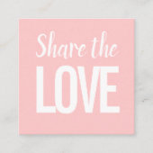 トレンディーモダンは友人のピンクの名刺を参照 スクエア名刺 (正面)