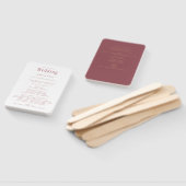 トレンディーモダンほこりっぽいバラピンク結婚式 プログラムハンド ハンドファン (組立なし)