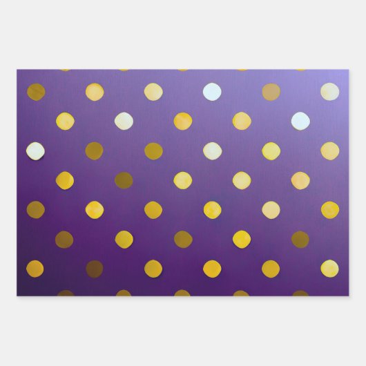 トレンディーモダンアムネスティ・パープルマルチパターン（の模様が）ある ラッピングペーパーシート (正面3)