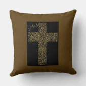 トレンディーモダンイエス金ゴールドクロス クッション (裏面)