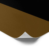 トレンディーモダンイエズス金ゴールドクロスブラウンアート ポスター (角)