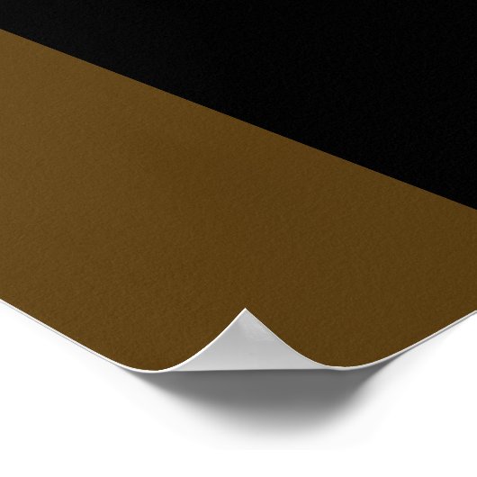 トレンディーモダンイエズス金ゴールドクロスブラウンアート ポスター (角)