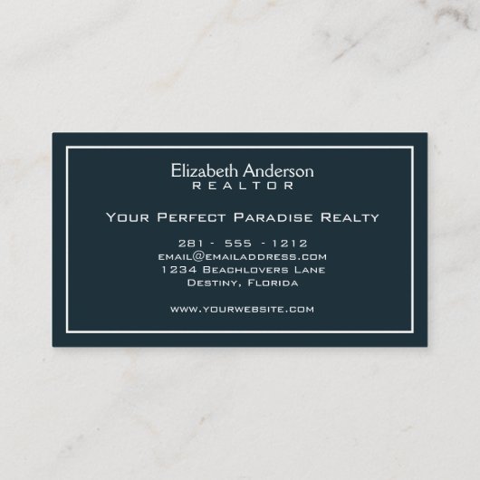 トレンディーモダンエテ実在ートトロピカルリーフグリーナリー 名刺 (裏面)