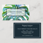 トレンディーモダンエテ実在ートトロピカルリーフグリーナリー 名刺 (正面/裏面)