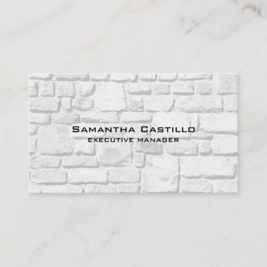 トレンディーモダンエレガントウォールストーン 名刺 (正面)