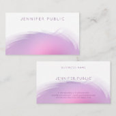 トレンディーモダンエレガントカラープロフェッショナルテンプレート 名刺 (正面/裏面)