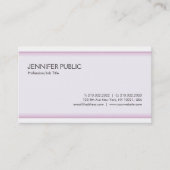 トレンディーモダンエレガントカラー頭が切れるプレアラックス 名刺 (正面)