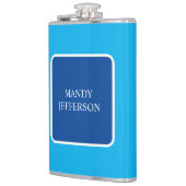 トレンディーモダンエレガントシンプルの青い名前の追加 フラスク (左)