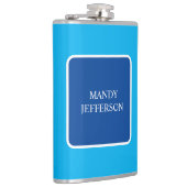 トレンディーモダンエレガントシンプルの青い名前の追加 フラスク (右)