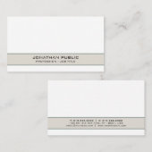 トレンディーモダンエレガントシンプルシックプロフェッショナル 名刺 (正面/裏面)