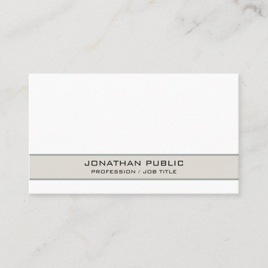 トレンディーモダンエレガントシンプルシックプロフェッショナル 名刺 (正面)