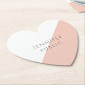 トレンディーモダンエレガントシンプルテンプレート ペーパーコースター (アングル)