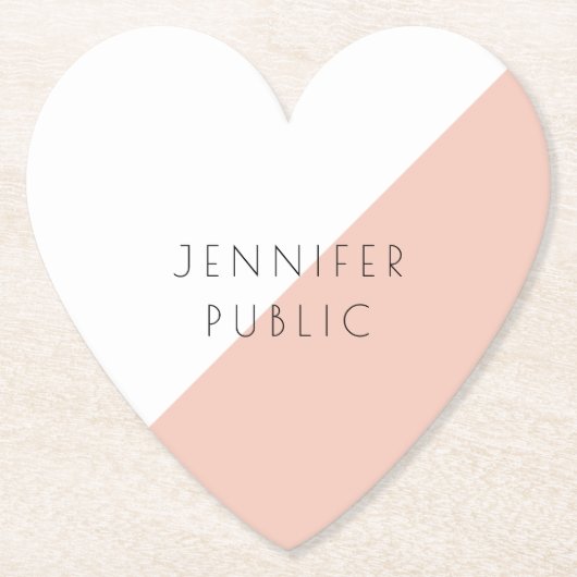 トレンディーモダンエレガントシンプルテンプレート ペーパーコースター (正面)