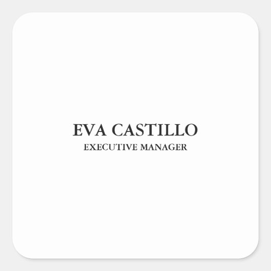 トレンディーモダンエレガントシンプル管理者 スクエアシール (正面)
