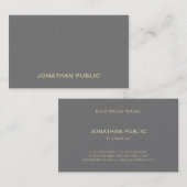 トレンディーモダンエレガントプロフェッショナルラグジュアリー 名刺 (正面/裏面)