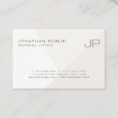 トレンディーモダンエレガントモノグラムのテンプレート 名刺 (正面)