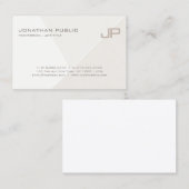 トレンディーモダンエレガントモノグラムのテンプレート 名刺 (正面/裏面)