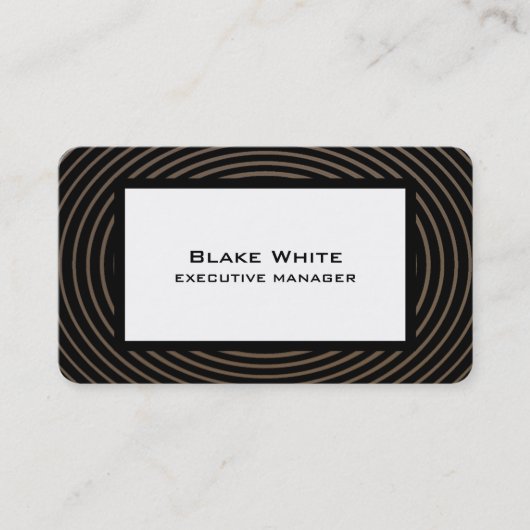 トレンディーモダンエレガント波模様 名刺 (正面)