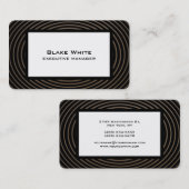 トレンディーモダンエレガント波模様 名刺 (正面/裏面)