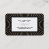 トレンディーモダンエレガント波模様 名刺 (裏面)