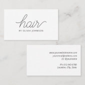 トレンディーモダンエレガント美容師名刺 名刺 (正面/裏面)
