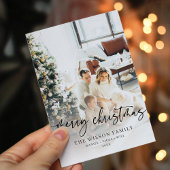 トレンディーモダンカジュアル写真クリスマス シーズンカード