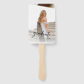 トレンディーモダンカジュアル写真卒業 ハンドファン (裏面)