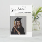 トレンディーモダンカジュアル写真卒業 招待状 (スタンド正面)