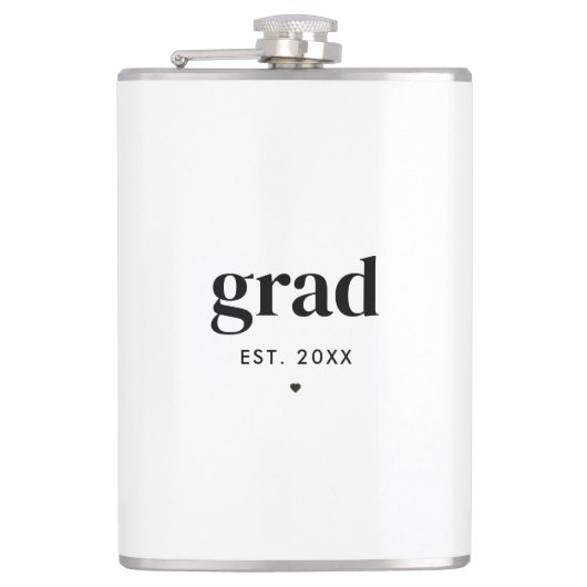 トレンディーモダンカスタマイズ卒業ギフト卒業 フラスク (正面)