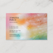 トレンディーモダンカラフルエレガントテンプレート 名刺 (裏面)