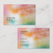 トレンディーモダンカラフルエレガントテンプレート 名刺 (正面/裏面)