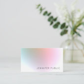 トレンディーモダンカラフルエレガントプロフェッショナルデザイン 名刺 (スタンド正面)