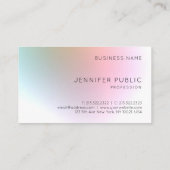 トレンディーモダンカラフルエレガントプロフェッショナルデザイン 名刺 (裏面)