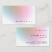 トレンディーモダンカラフルエレガントプロフェッショナルデザイン 名刺 (正面/裏面)