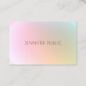 トレンディーモダンカラフルテンプレートエレガントデザイン 名刺 (正面)