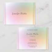 トレンディーモダンカラフルテンプレートエレガントデザイン 名刺 (正面/裏面)