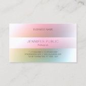 トレンディーモダンカラフルテンプレートエレガントミニマル 名刺 (裏面)