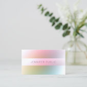 トレンディーモダンカラフルテンプレートエレガントミニマル 名刺 (スタンド正面)